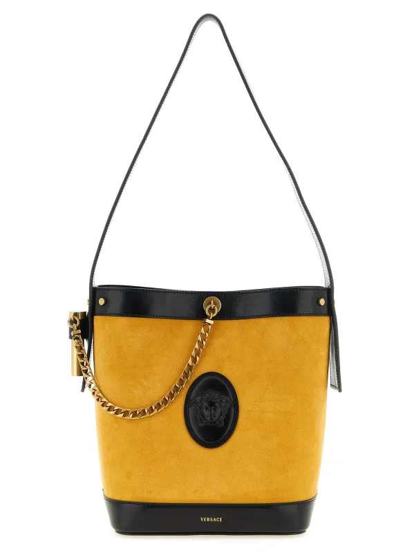 Pivot Shoulder Bags Yellow made by Versace