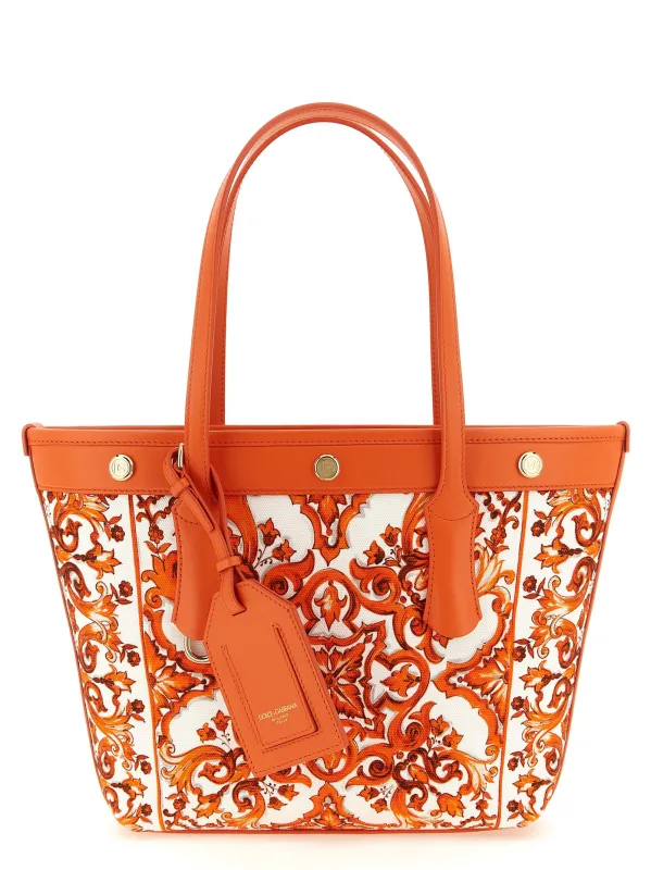 Atene Tote Bag Orange made by Dolce & Gabanna