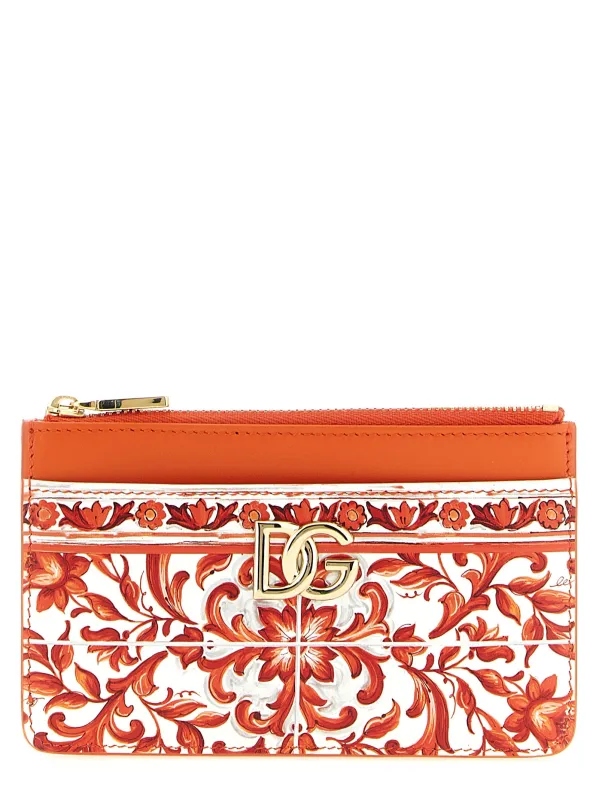 3.5 Wallets And Card Holders Orange made by Dolce & Gabanna