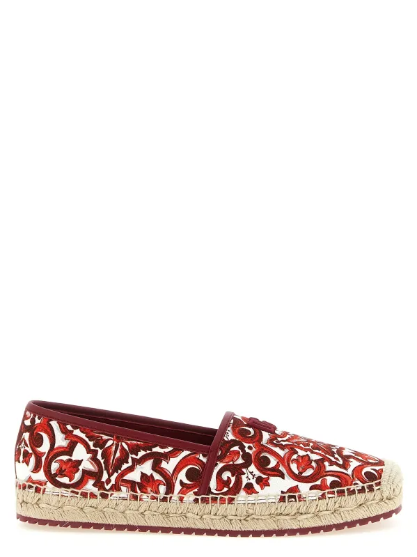 Boccaccio Flat Shoes Red made by Dolce & Gabanna