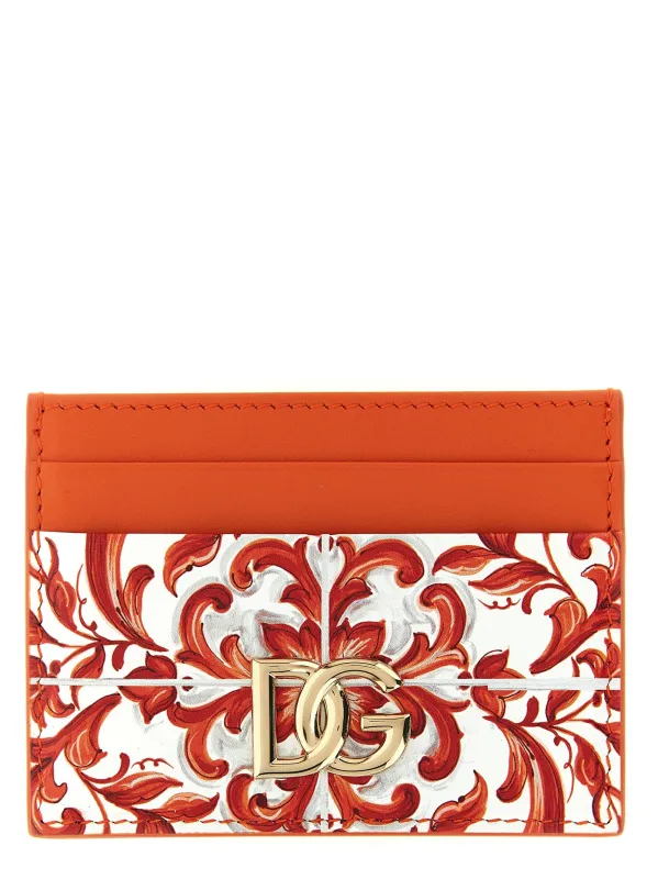 3.5 Wallets And Card Holders Orange made by Dolce & Gabanna