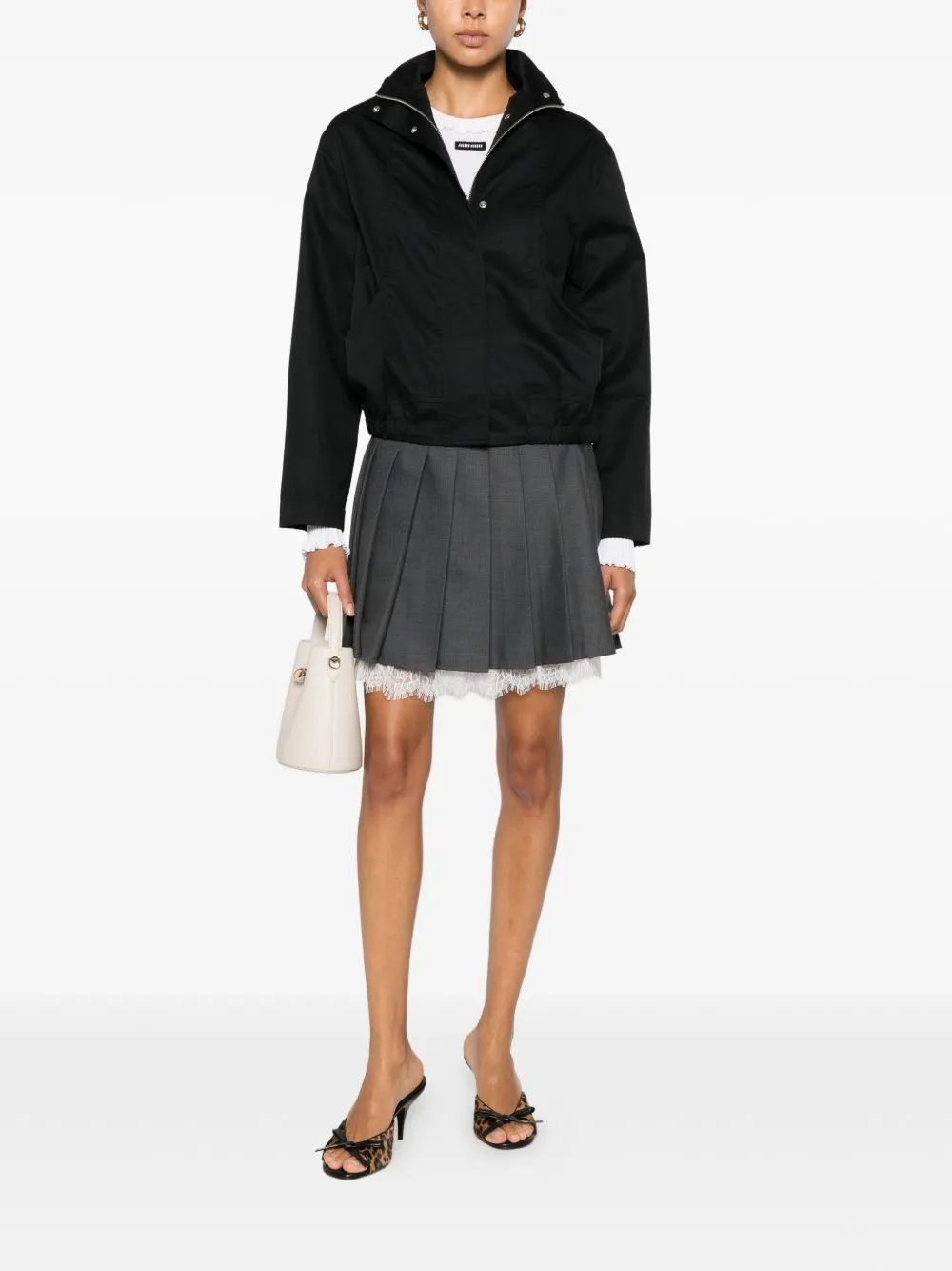 Wool Pleated Mini Skirt sold by Wanan Luxury product image thumbnail 5