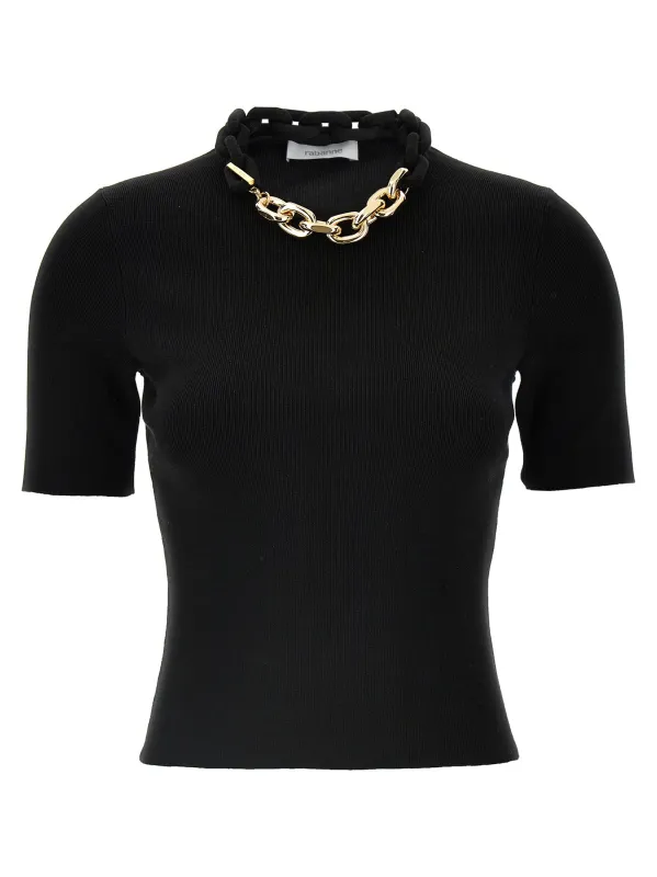 Chain T-Shirt Black made by Rabanne