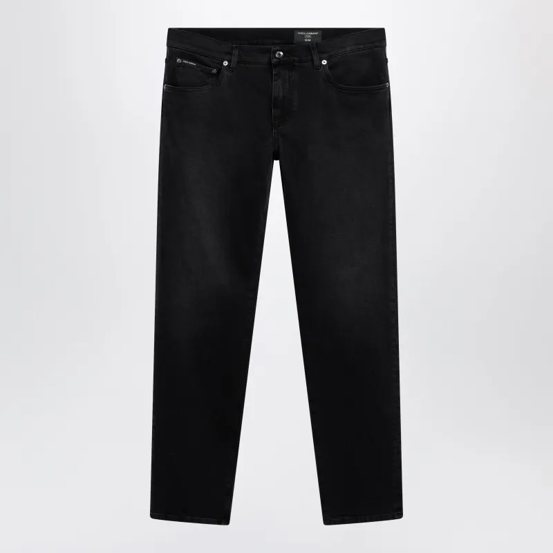 Stretch Jeans In Grey Denim made by Dolce & Gabanna