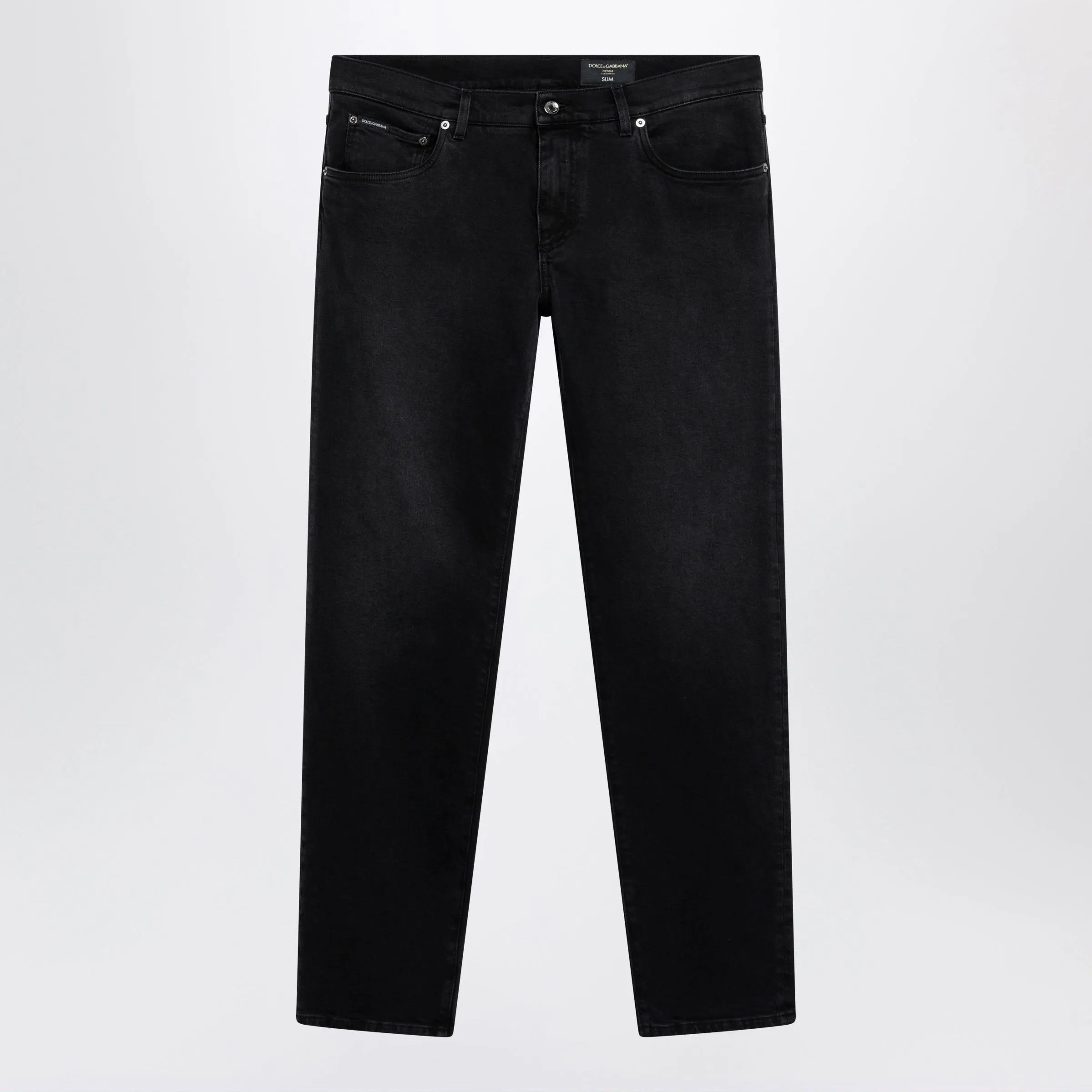 Stretch Jeans In Grey Denim sold by Wanan Luxury