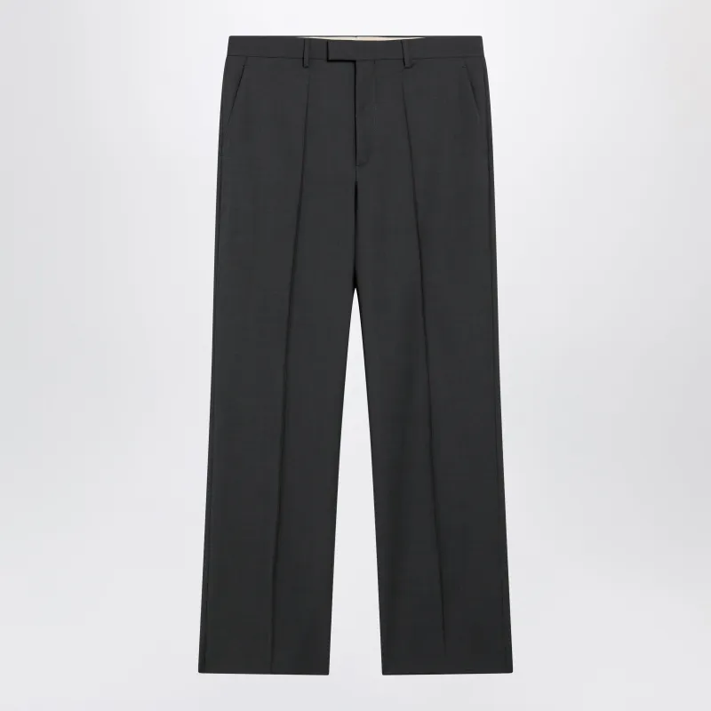 Gray Wool-Blend Pants made by Valentino Garavani