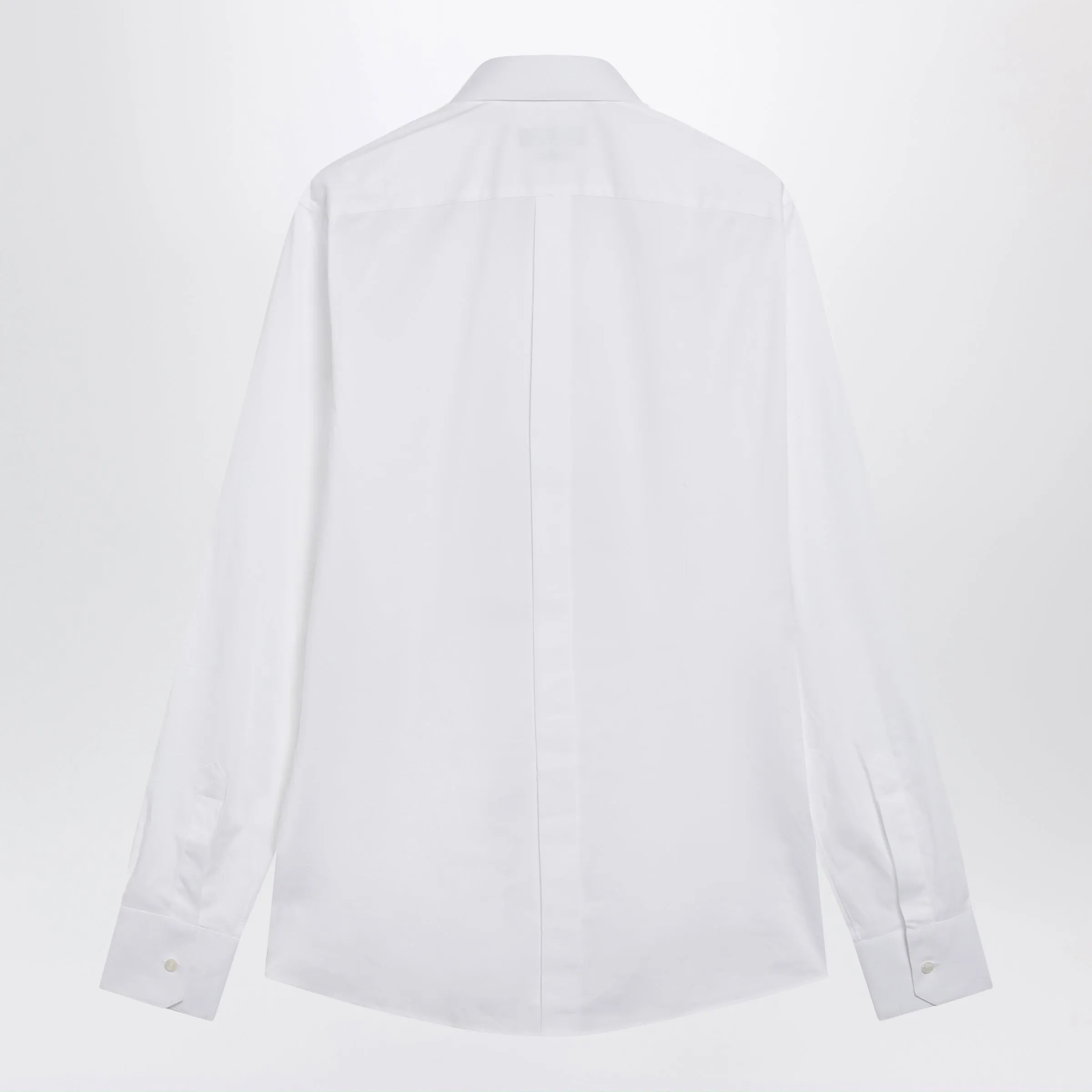 Gold Fit Stretch Poplin Shirt In Optical White sold by Wanan Luxury product image thumbnail 2