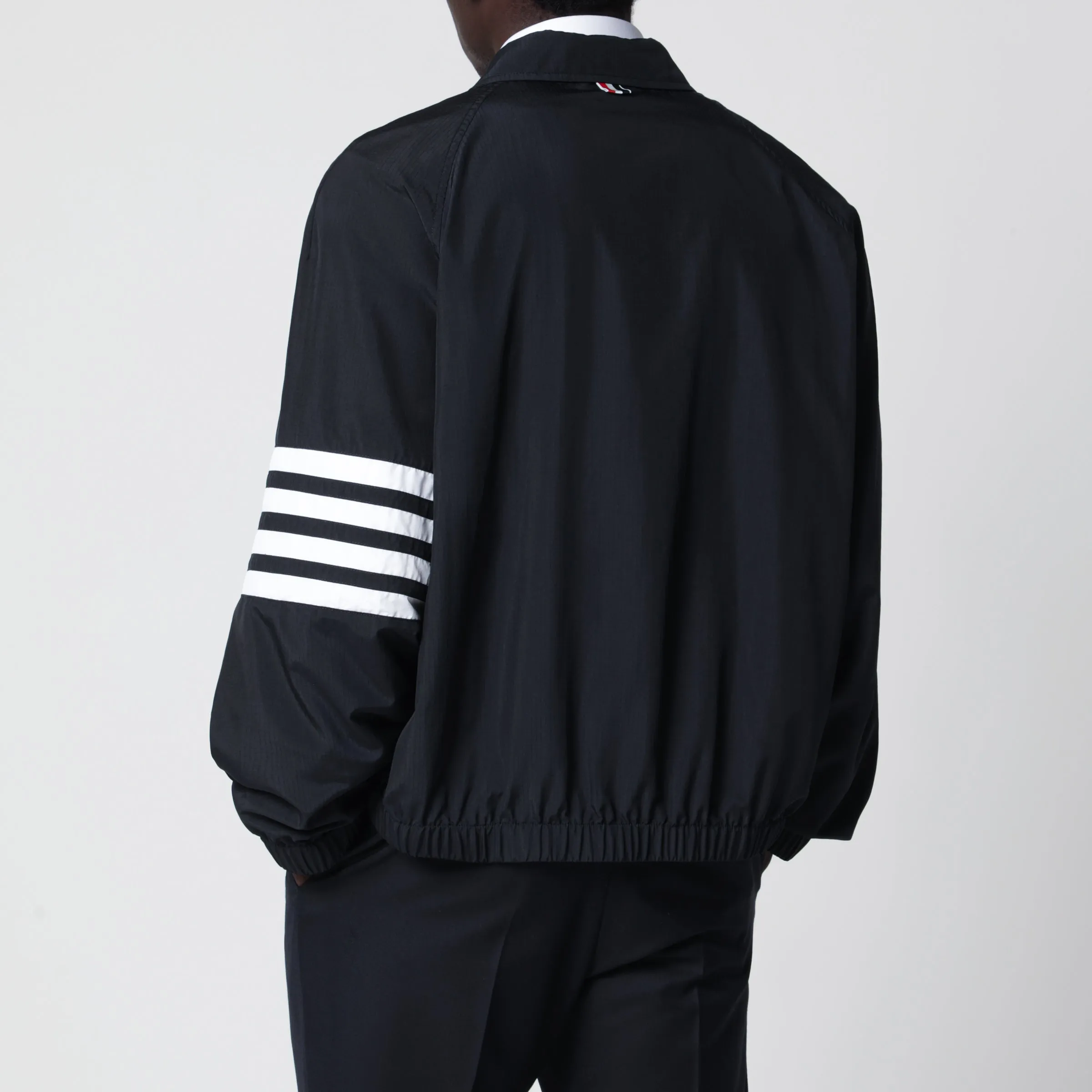Lightweight Navy Blue Zip-Up Jacket sold by Wanan Luxury product image thumbnail 3