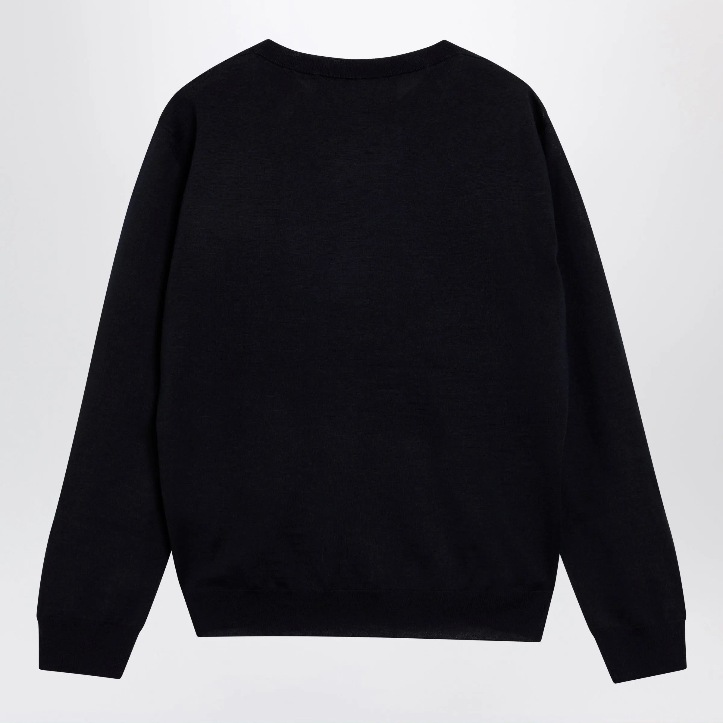 Navy Blue Wool Crewneck Sweater sold by Wanan Luxury product image thumbnail 2