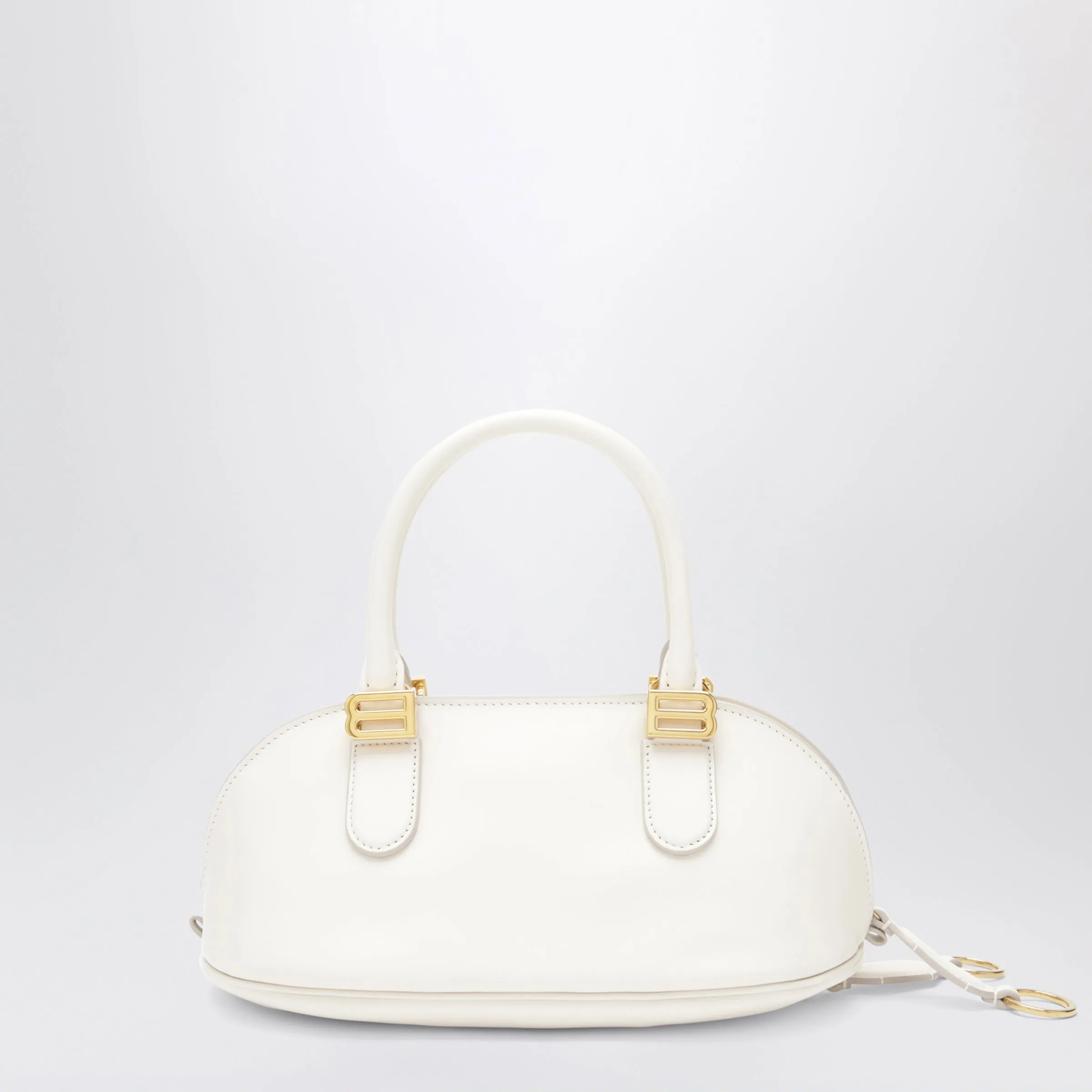 Cream Leather Bolero Mini Bowling Bag sold by Wanan Luxury product image thumbnail 2