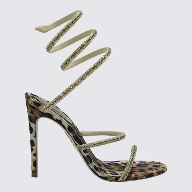 Sandals Leopard made by Rene Caovilla