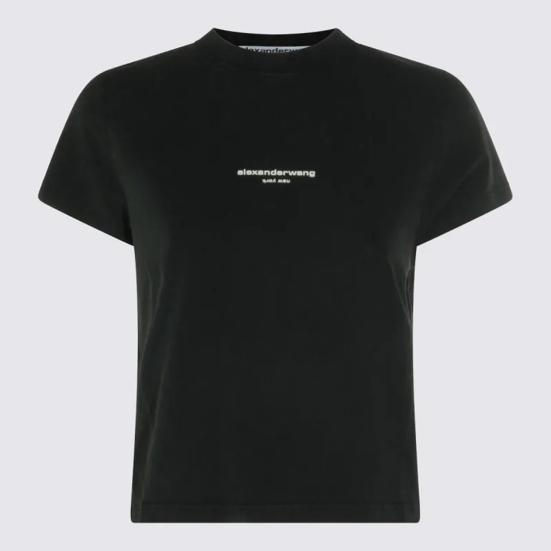 T-Shirts And Polos Washed Black made by Alexander Wang