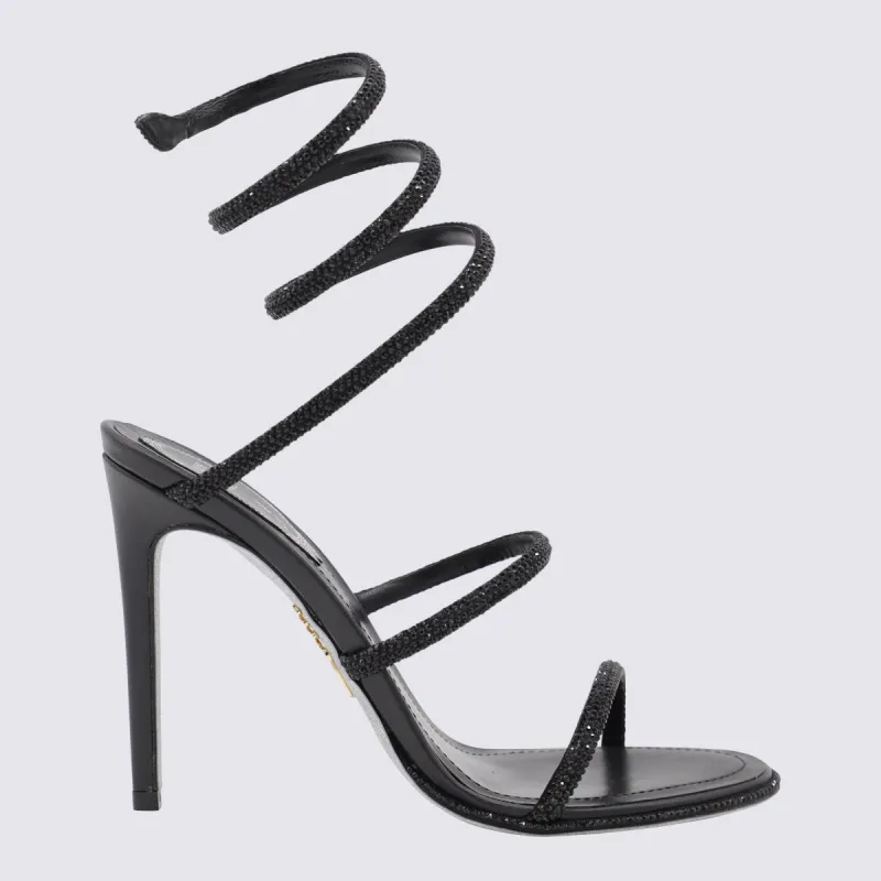 Sandals Black made by Rene Caovilla