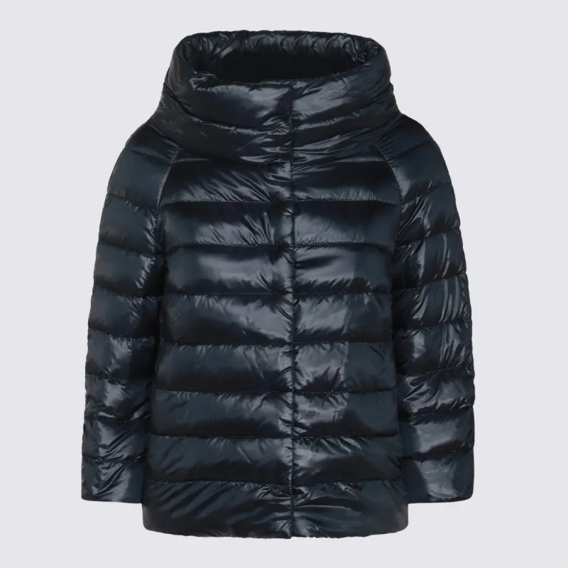 Coats Blue Navy made by Herno