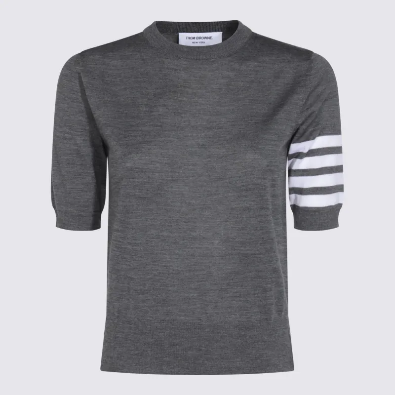 Sweaters Med Grey made by Thom Browne