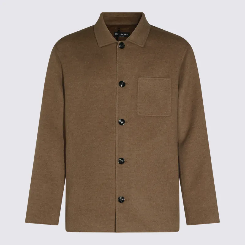 Jackets Brown made by Kiton