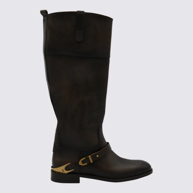 Boots Dark Brown/Beige made by Golden Goose