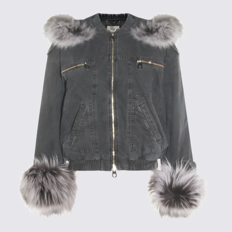Jackets Black/Lunar Rock made by Blumarine