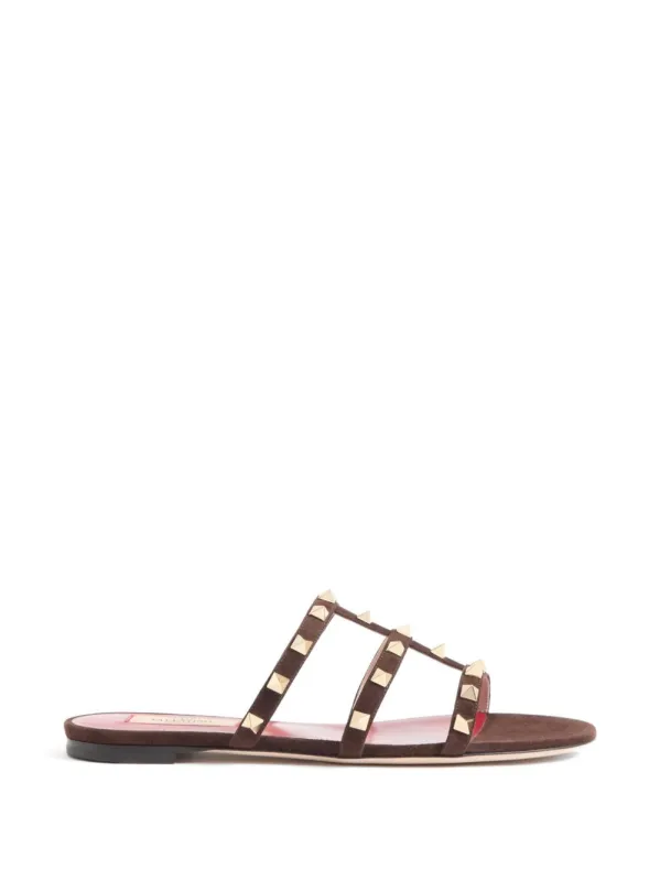 Rockstud Leather Sandals made by Valentino Garavani