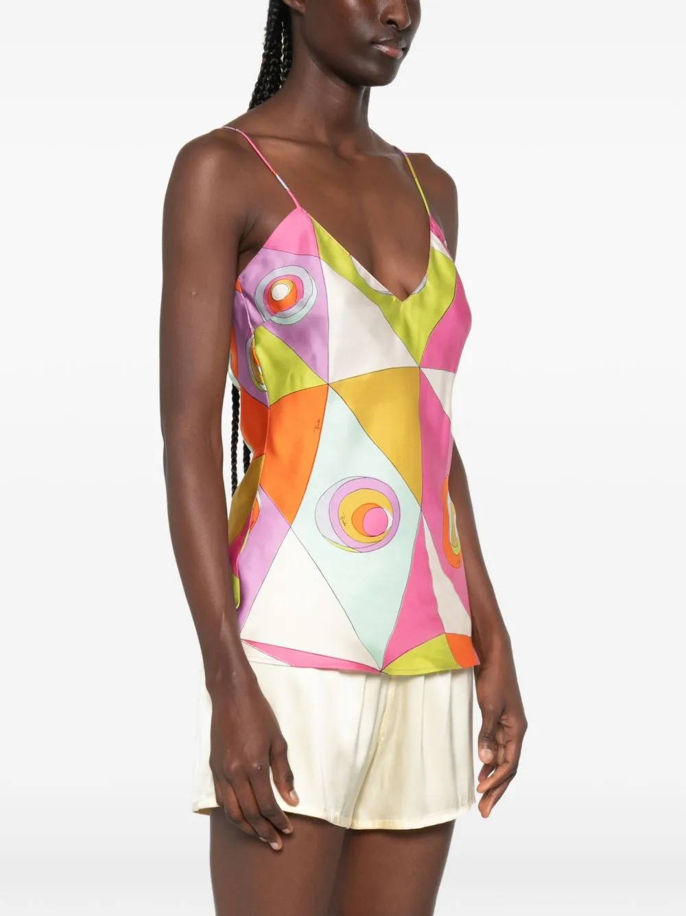 Printed Silk Top sold by Wanan Luxury product image thumbnail 3