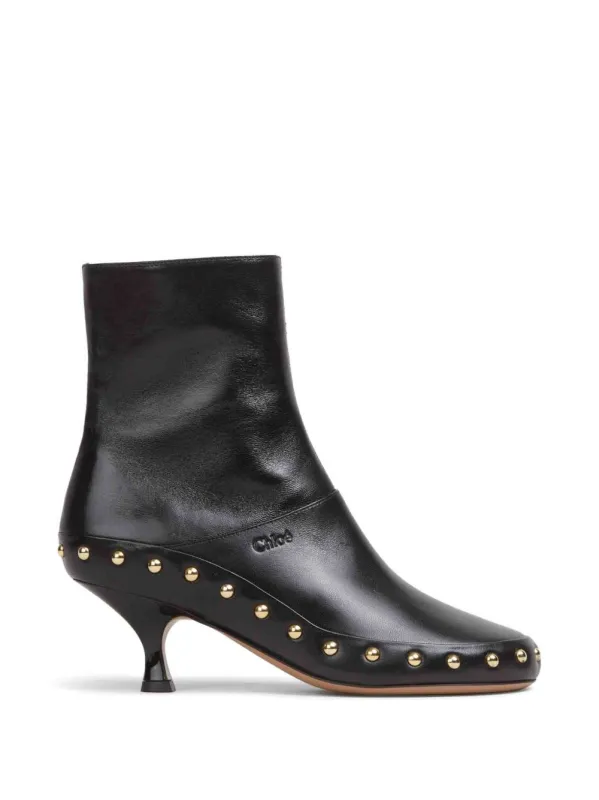 Leather Ankle Boots made by Chloe