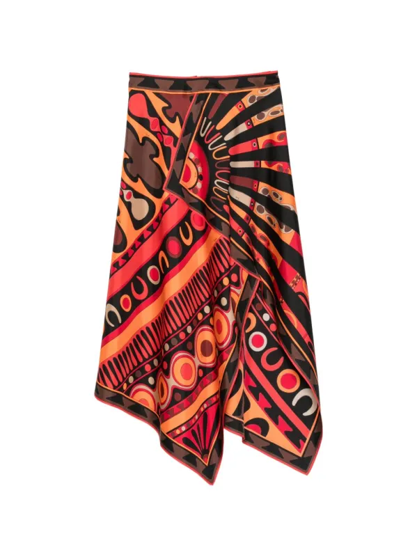 Printed Silk Skirt made by Emilio Pucci