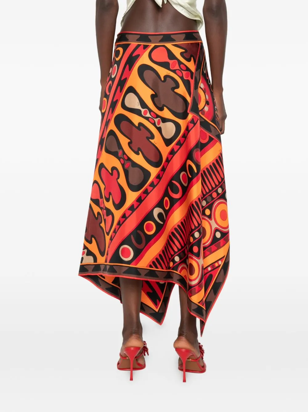 Printed Silk Skirt sold by Wanan Luxury product image thumbnail 5