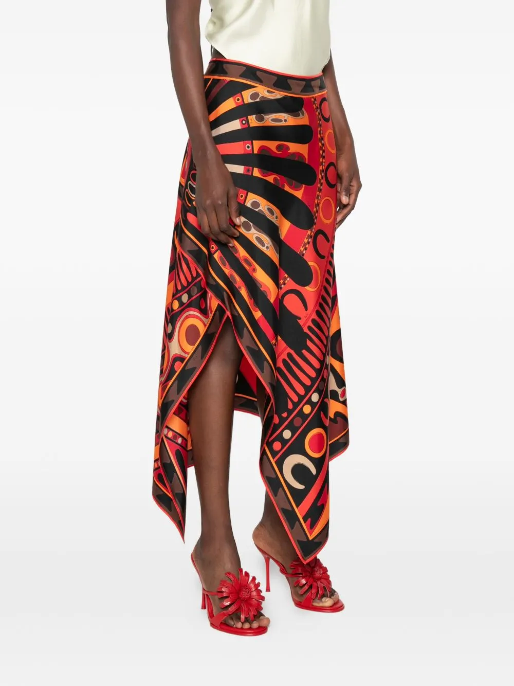Printed Silk Skirt sold by Wanan Luxury product image thumbnail 2
