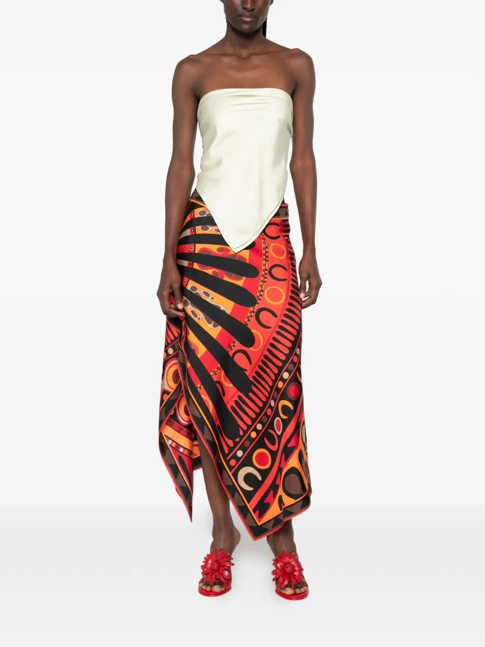 Printed Silk Skirt sold by Wanan Luxury product image thumbnail 3