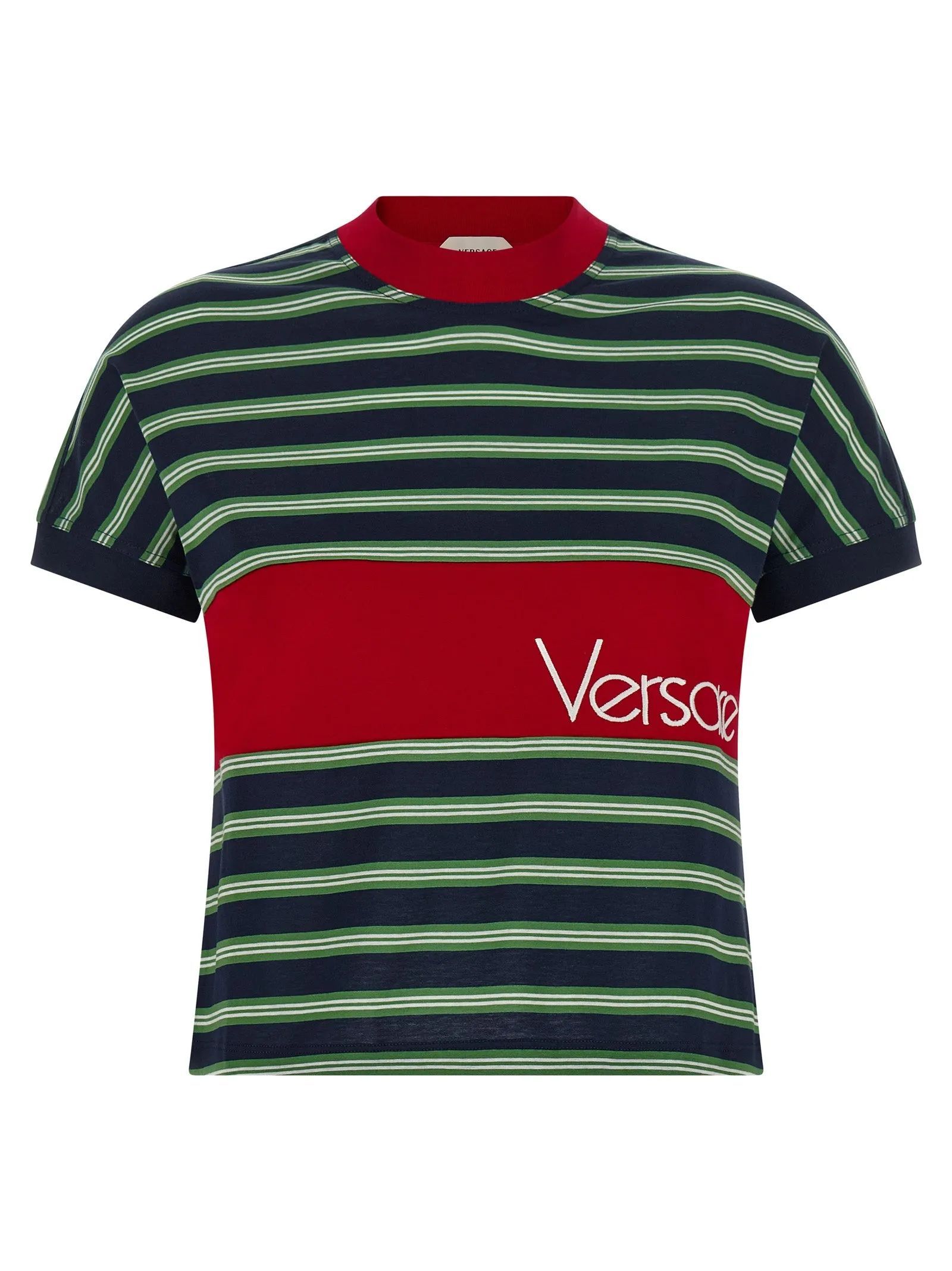Intarsia T-Shirt Multicolor sold by Wanan Luxury