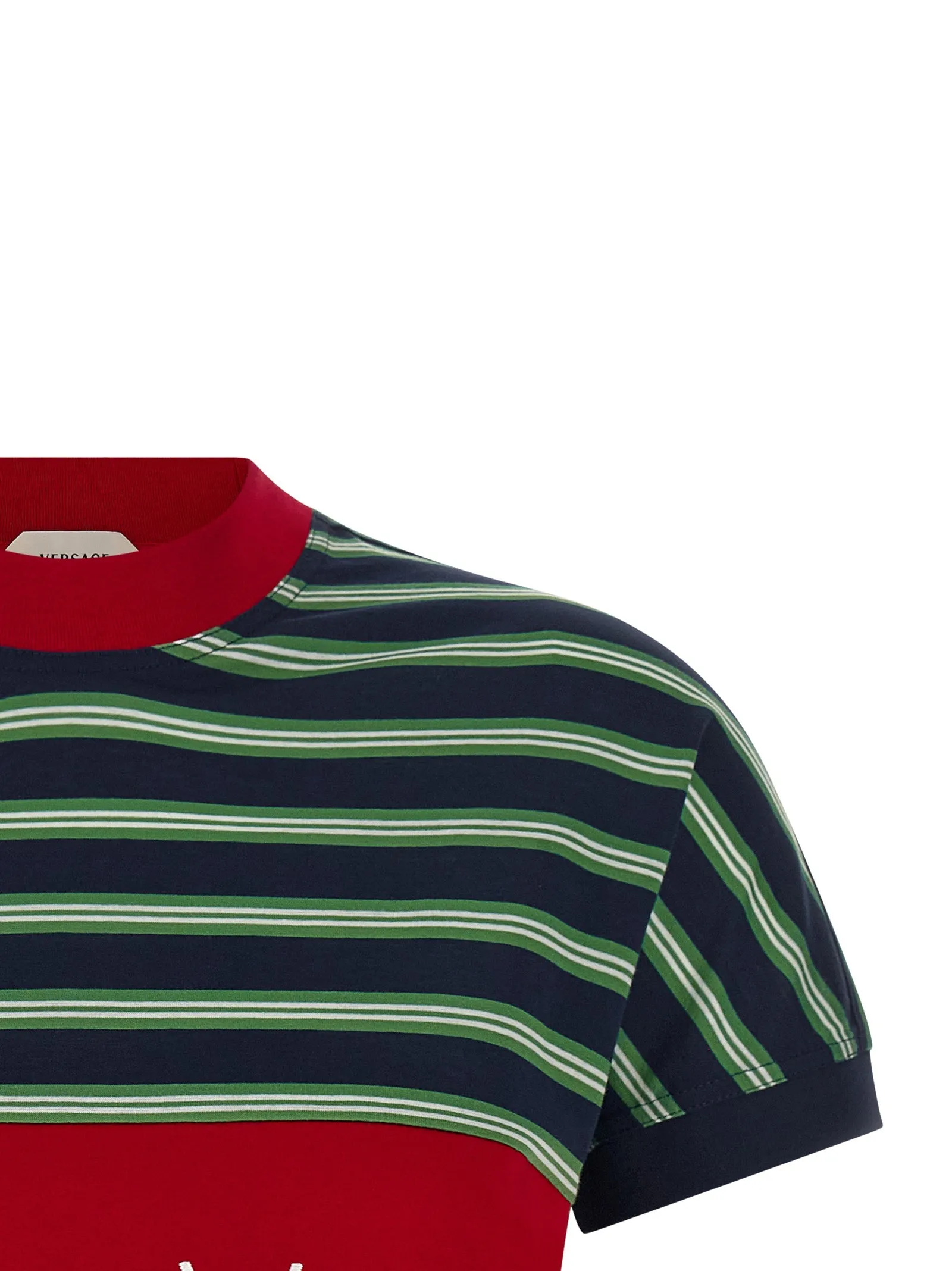 Intarsia T-Shirt Multicolor sold by Wanan Luxury product image thumbnail 3