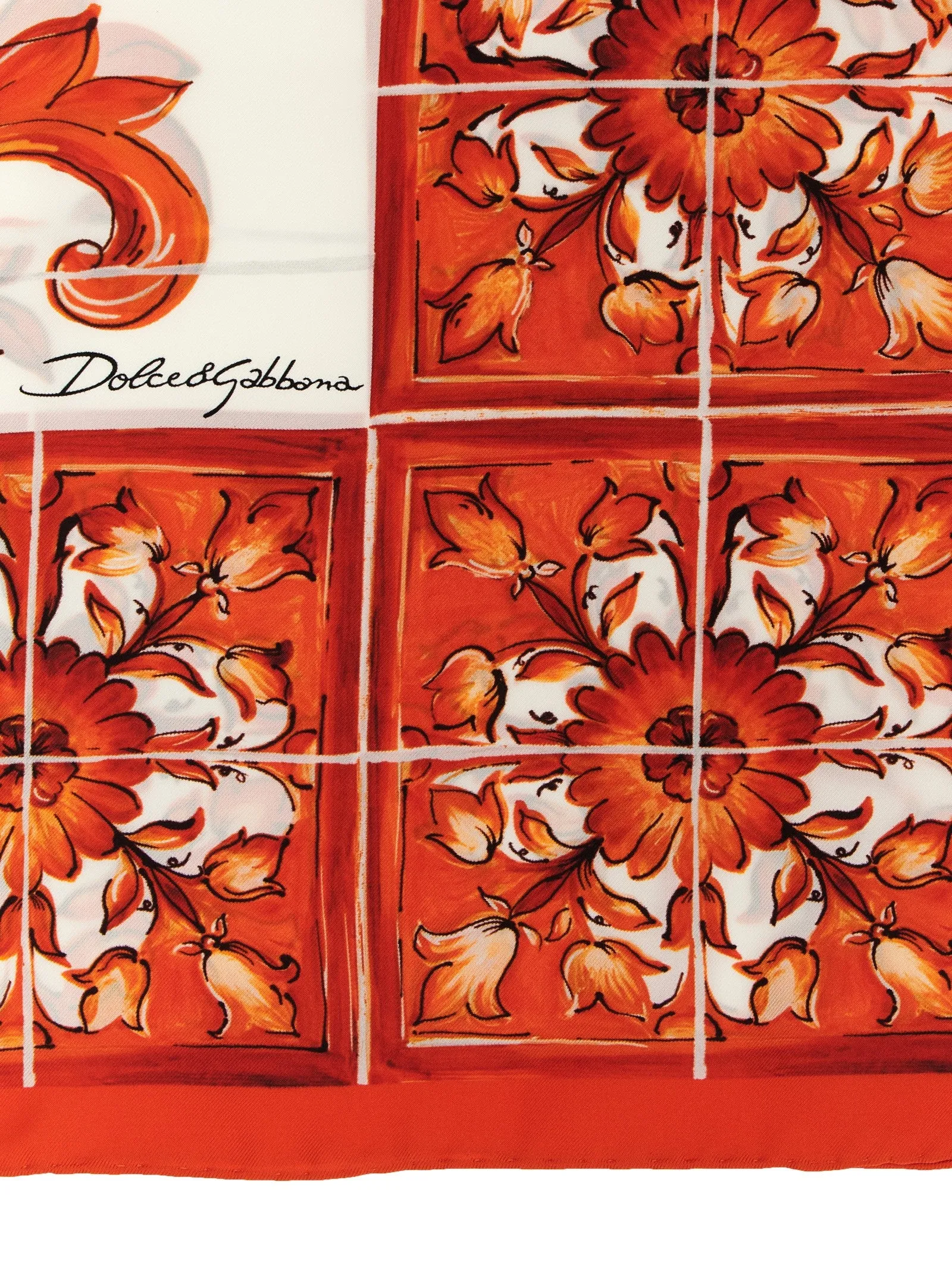 Maiolica Scarves And Foulards Orange sold by Wanan Luxury product image thumbnail 2