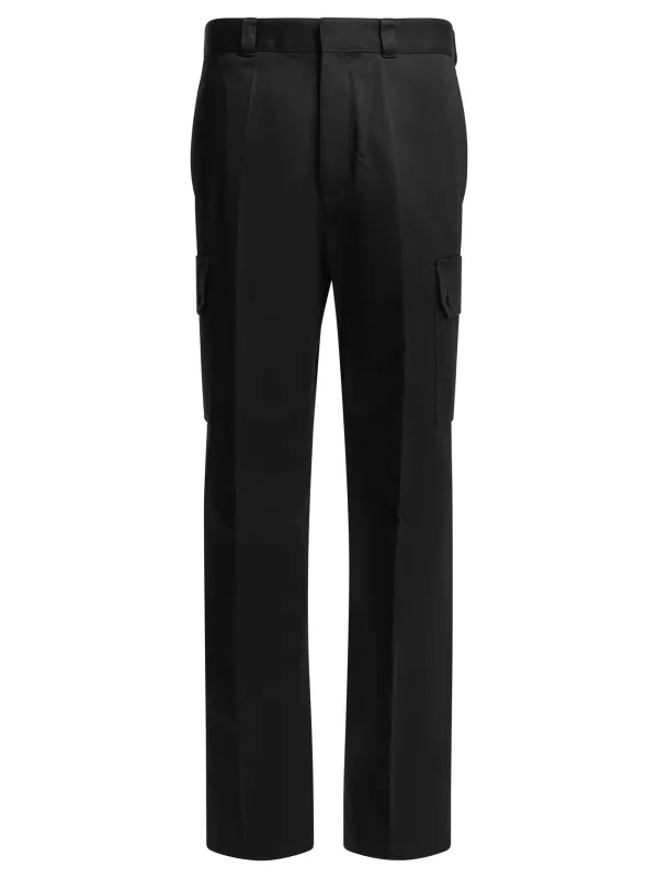 Cotton Cargo Pants Trousers Black made by Givenchy