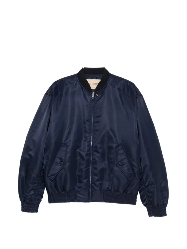 Vgold Nylon Bomber Jacket made by Valentino Garavani