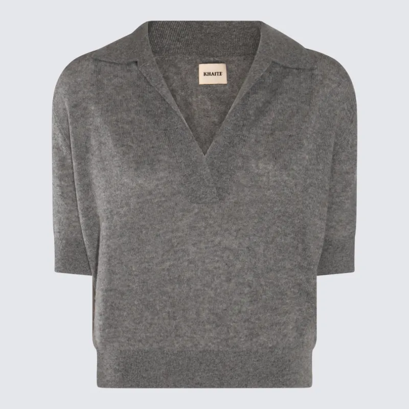T-Shirts And Polos Warm Grey made by KHAITE