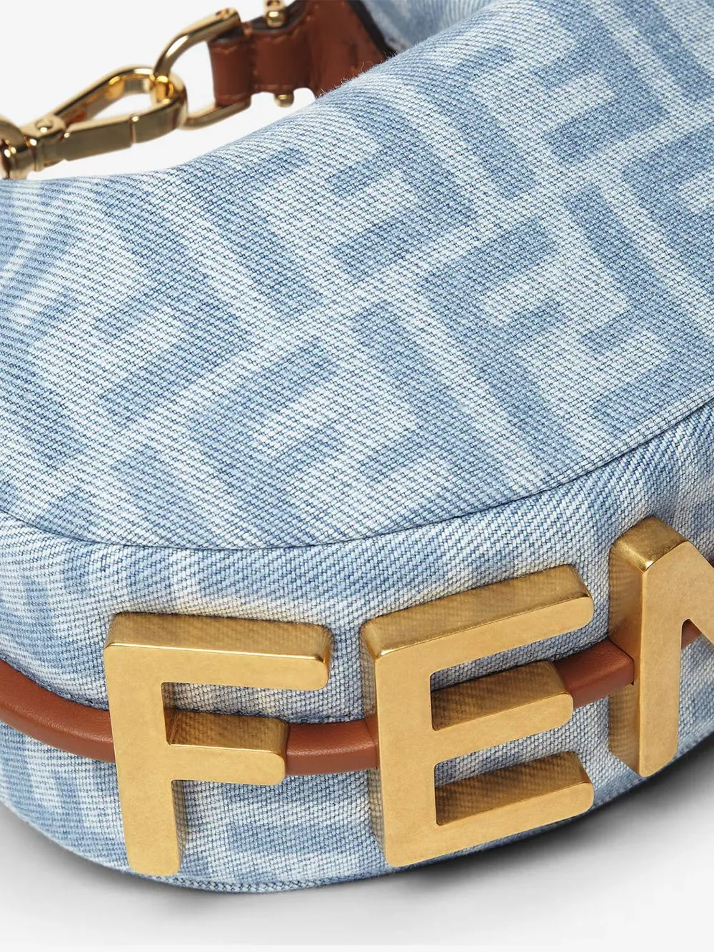 Fendigraphy Handbags Light Blue sold by Wanan Luxury product image thumbnail 5