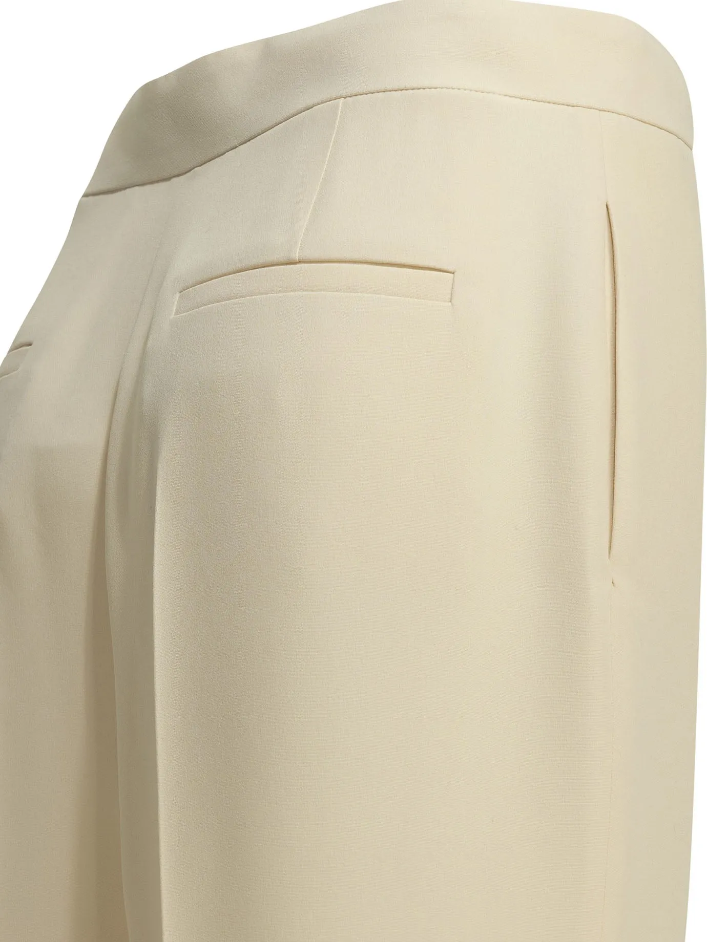 Silk Tailored Pants Trousers White sold by Wanan Luxury product image thumbnail 4