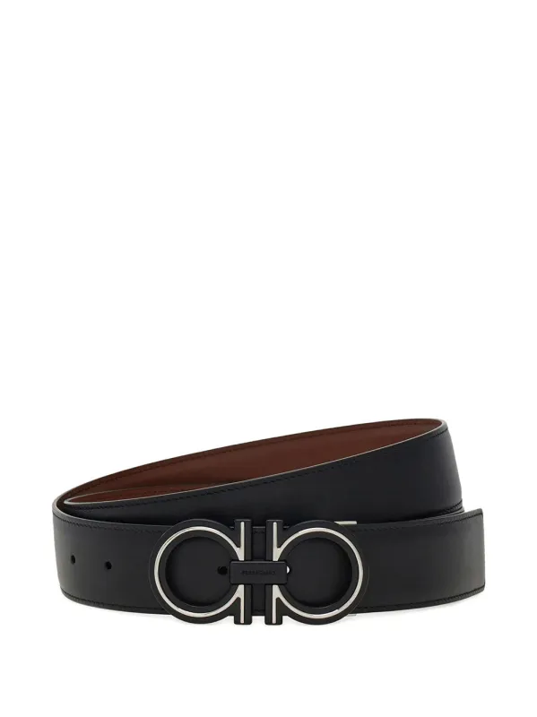 Reversible And Adjustable Gancini Belt made by Salvatore Ferragamo