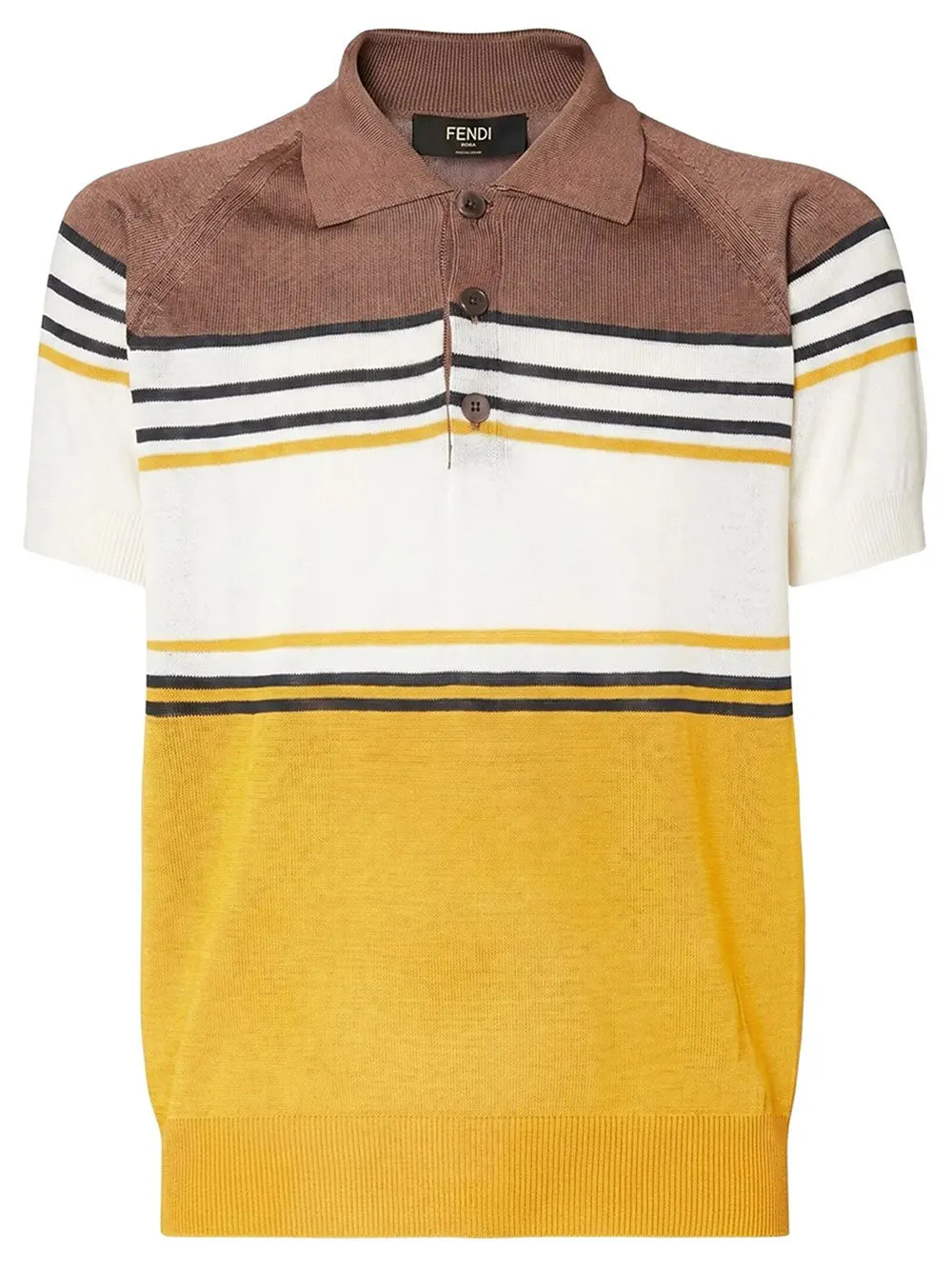 Striped Viscose Polo Shirt sold by Wanan Luxury