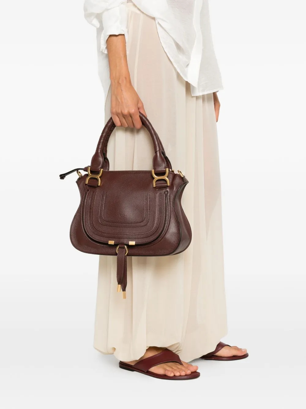 Marcie Small Leather Handbag sold by Wanan Luxury product image thumbnail 2