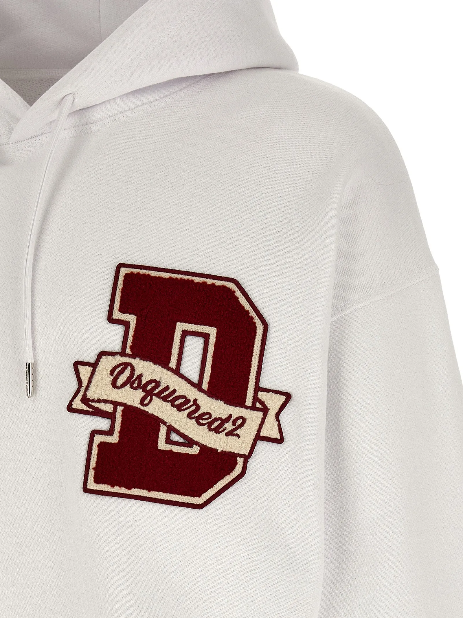 Logo Patch Hoodie Sweatshirt White sold by Wanan Luxury product image thumbnail 4