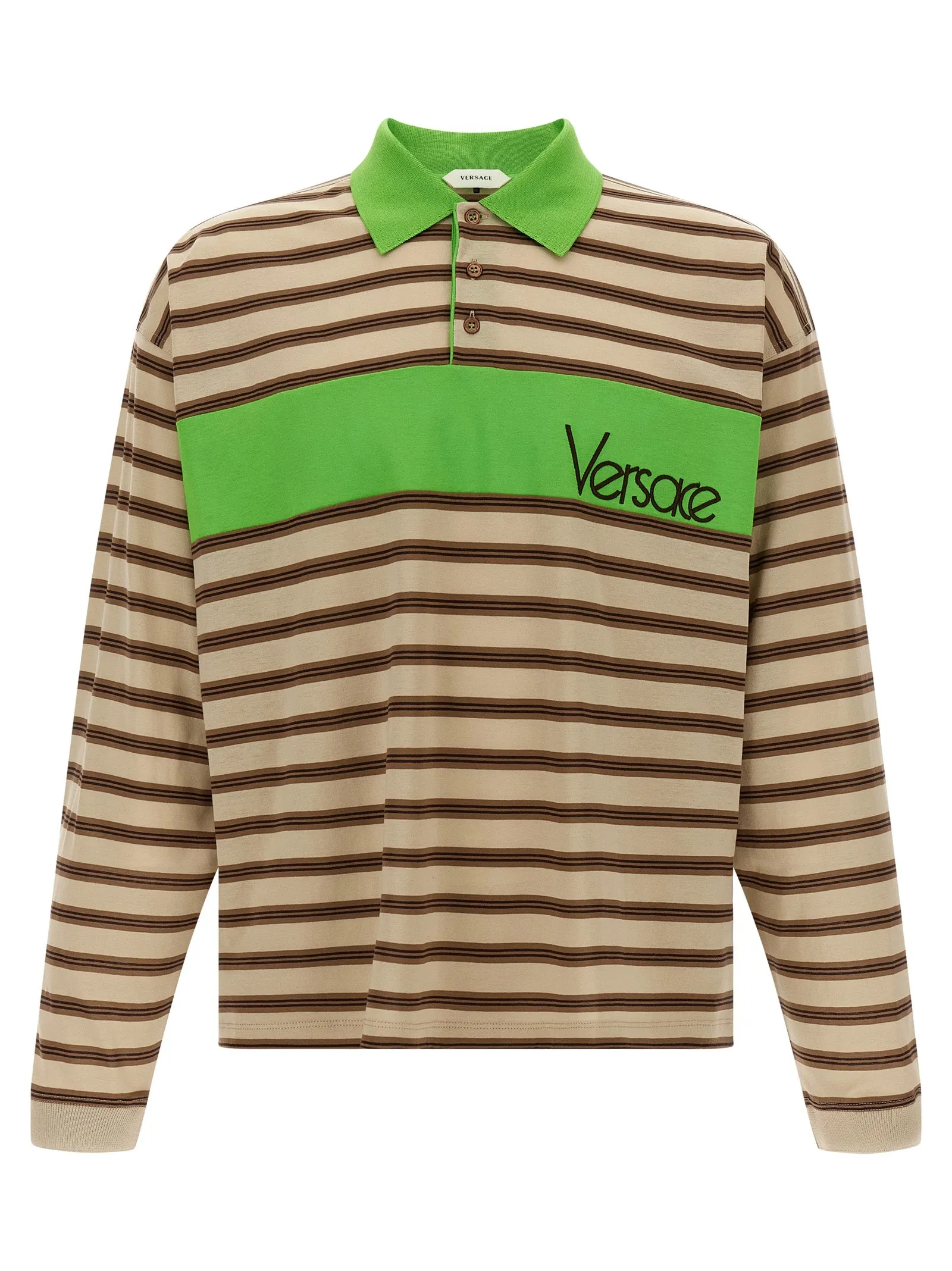 Intarsia Shirt Polo Multicolor sold by Wanan Luxury