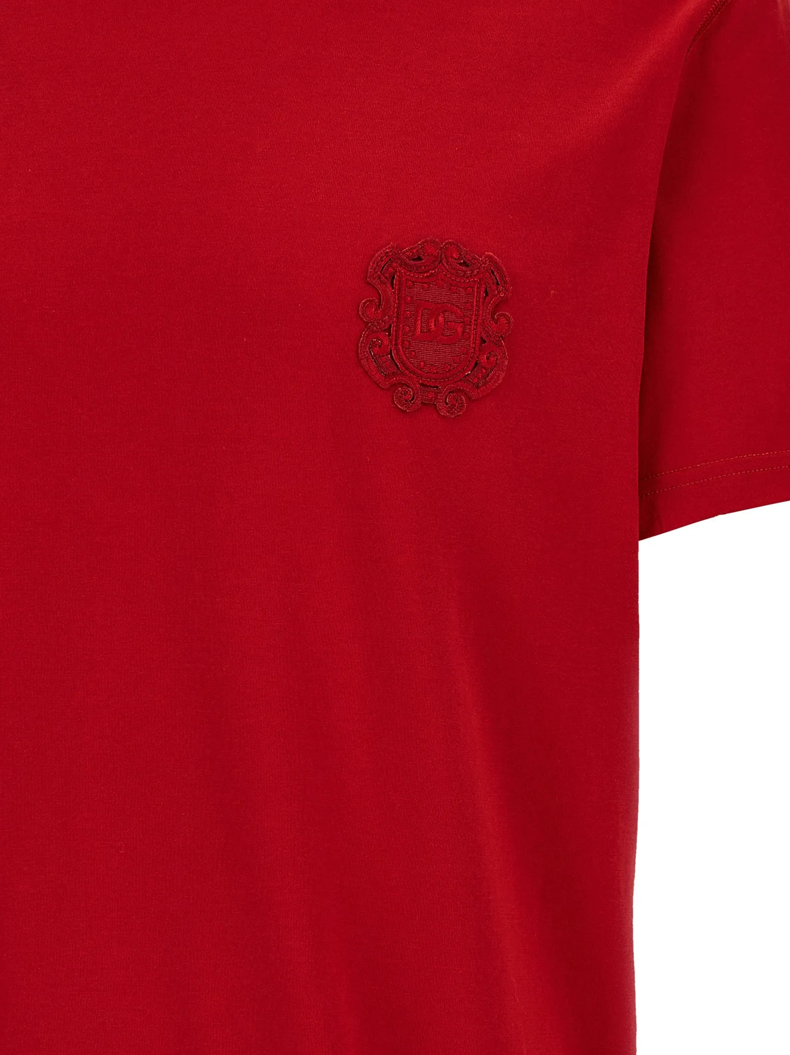Tone-On-Tone Patch T-Shirt Red sold by Wanan Luxury product image thumbnail 4