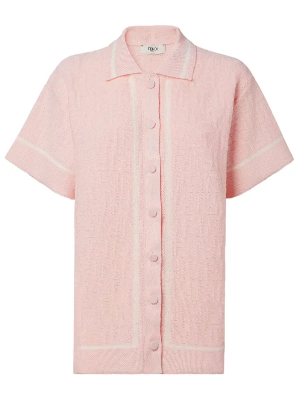 Ff Crochet Polo Shirt made by Fendi