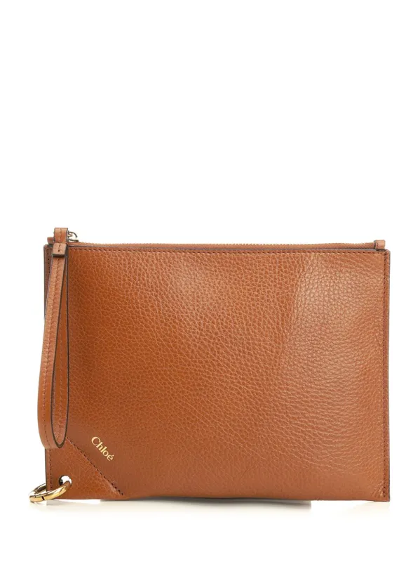 Chloé Spin Small Leather Goods Brown made by Chloe