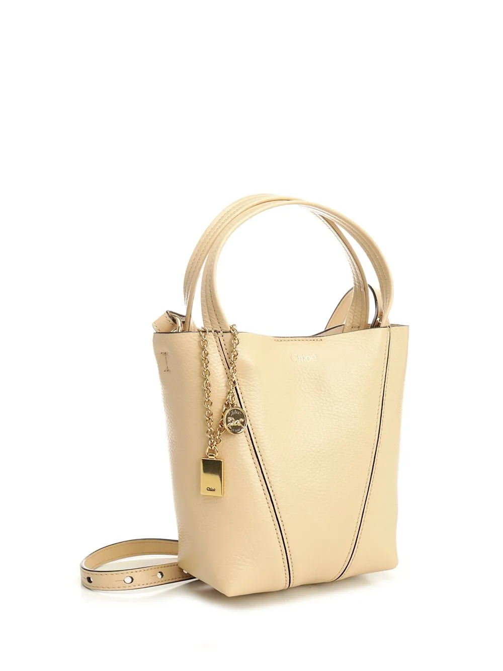Chloé Spin Shoulder Bags Beige sold by Wanan Luxury product image thumbnail 2
