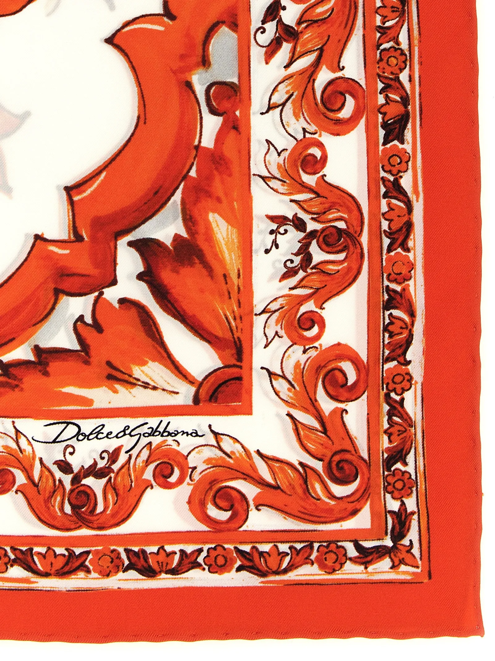 Maiolica Scarves And Foulards Orange sold by Wanan Luxury product image thumbnail 2