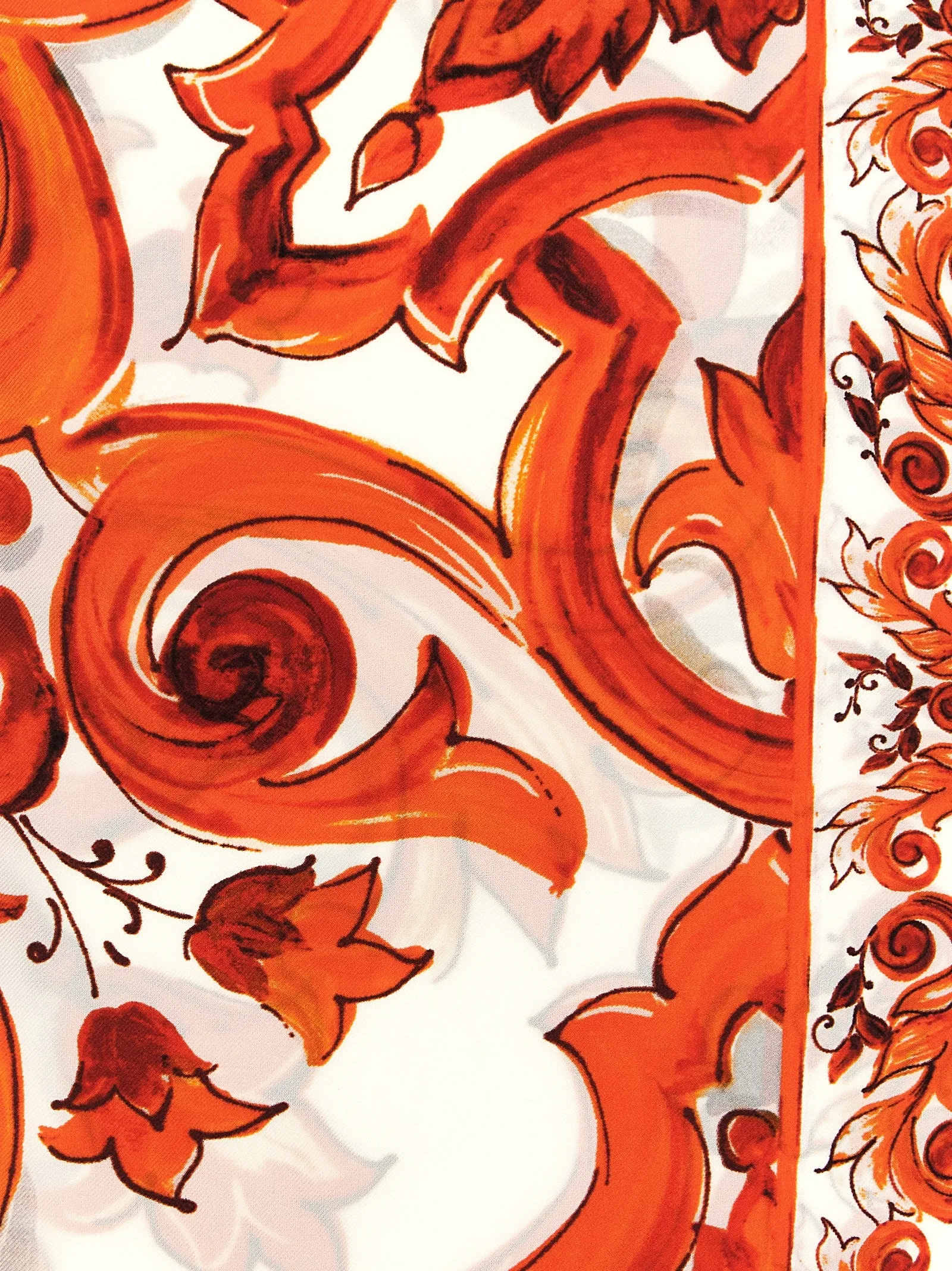 Maiolica Scarves And Foulards Orange sold by Wanan Luxury product image thumbnail 3