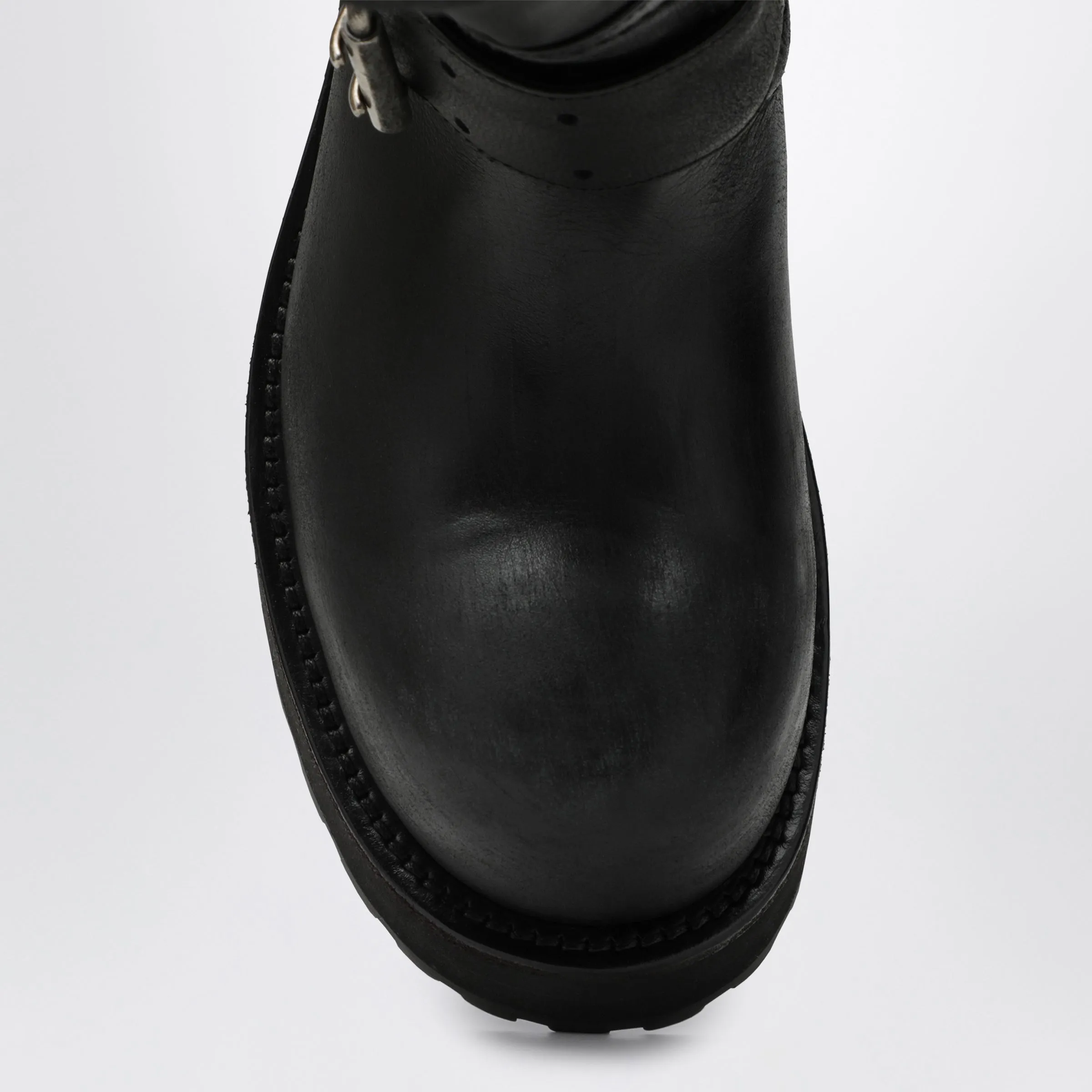 Venom Black Calfskin Boots sold by Wanan Luxury product image thumbnail 3