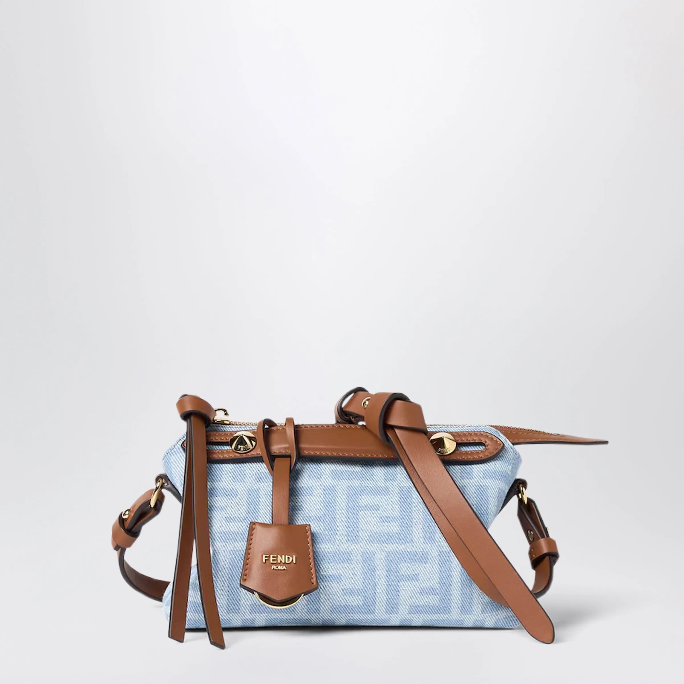 By The Way Soft Mini Denim Mini Bag In Light Blue Ff sold by Wanan Luxury